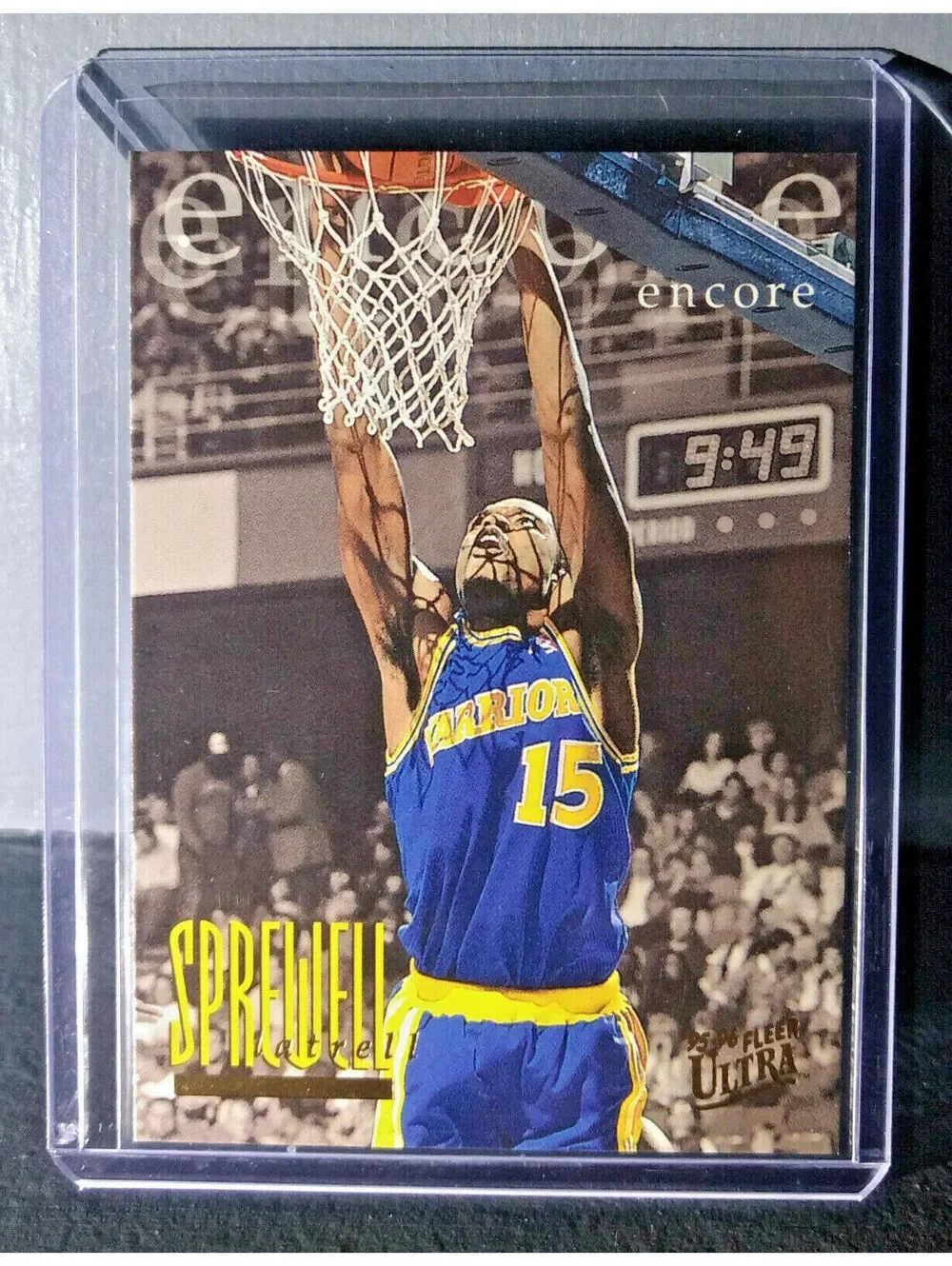 1995-96 Latrell Sprewell Fleer Ultra #342 Encore Basketball Card